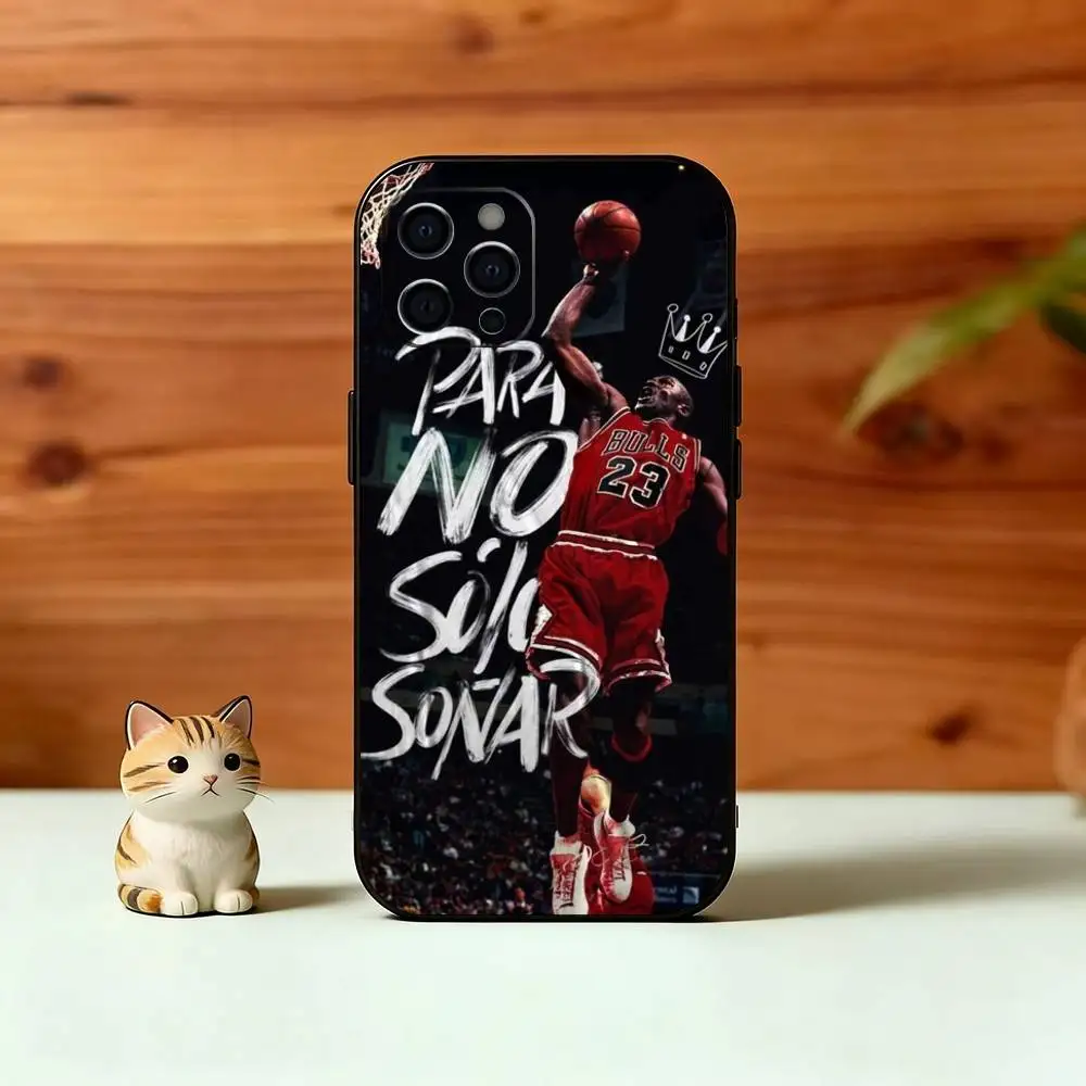 Basketball Star M-Jordan Phone Case Silicone Soft For IPhone 17 16 15 14 13 12 11 X XR Plus Pro Max Plus