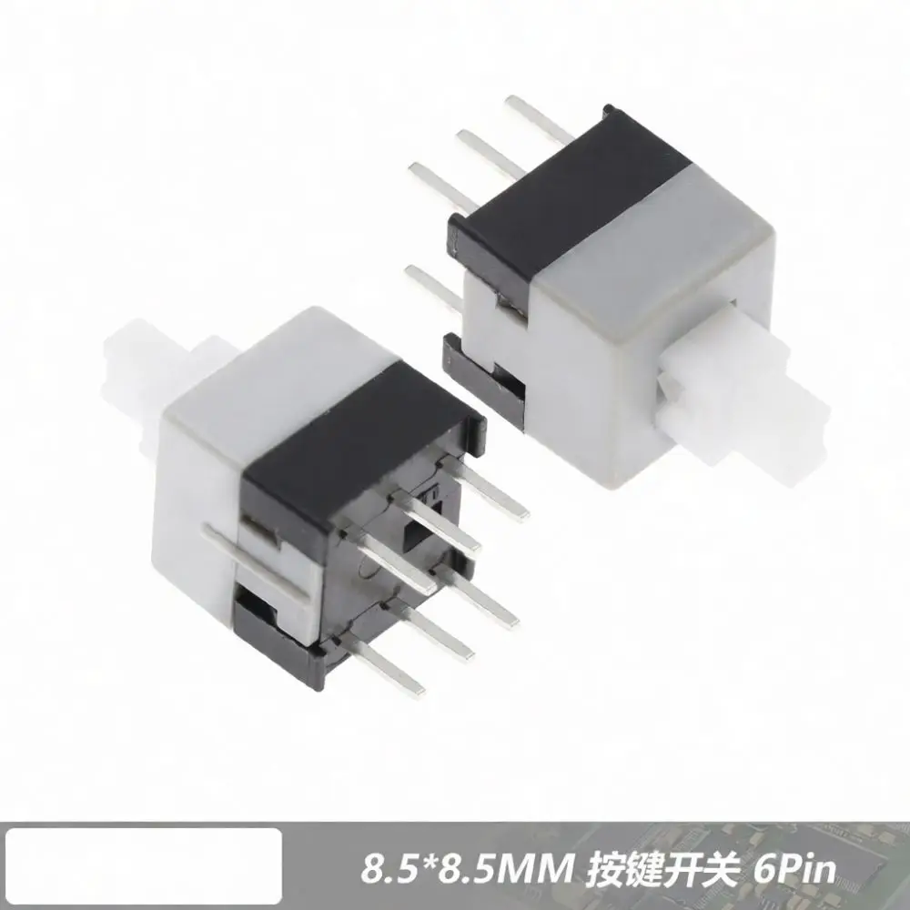 Self Locking Push Button Switch 6 Pin Tactile Tact Momentary Tact Switch For Toy Electronic Diy Project Repair Component