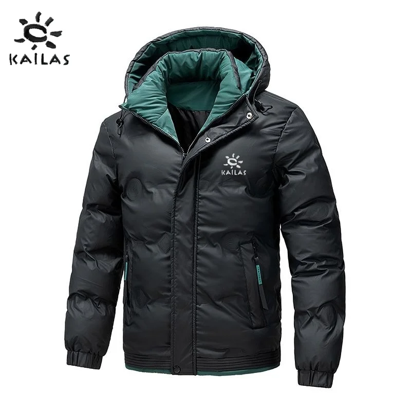 

New autumn and winter high-quality hooded jacket for men, fashionable, casual, warm, windproof and versatile top