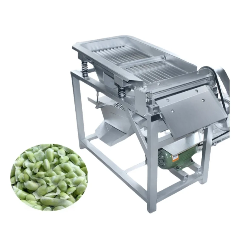 Commercial Green Hulling Bean Peeling Sheller Machine High Efficiency Pea Shelling Equipment
