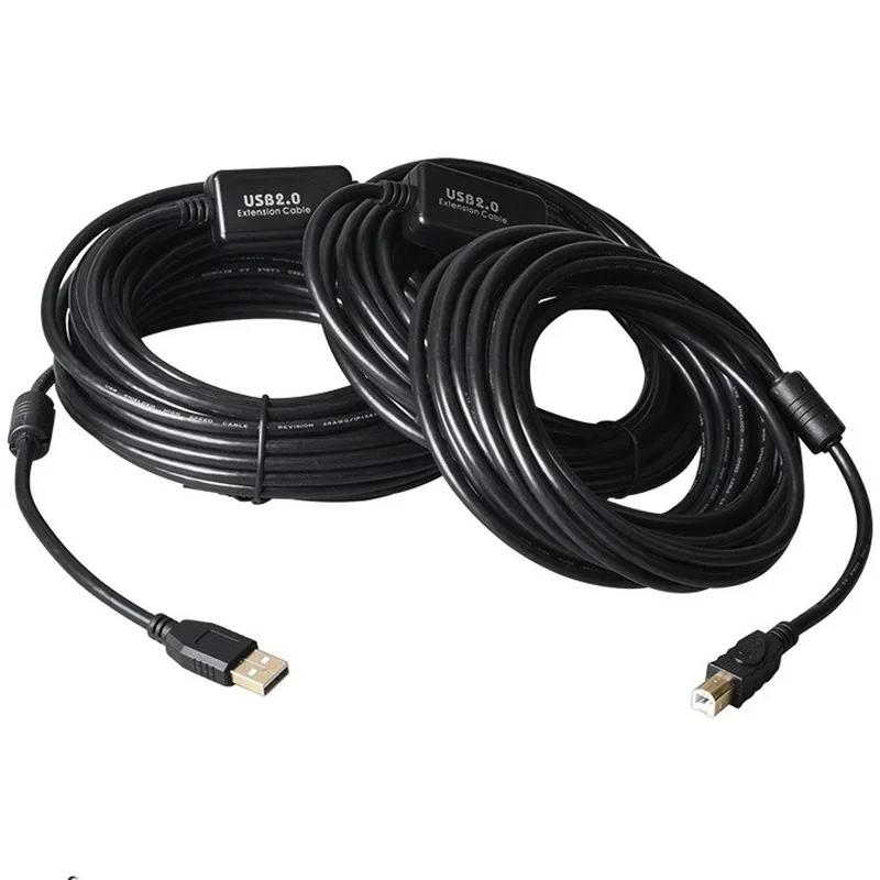 10m 15m USB 고속 2.0 A-B 남성 케이블 초고속 동기화 데이터 프린트 케이블 (프린터 코드용)