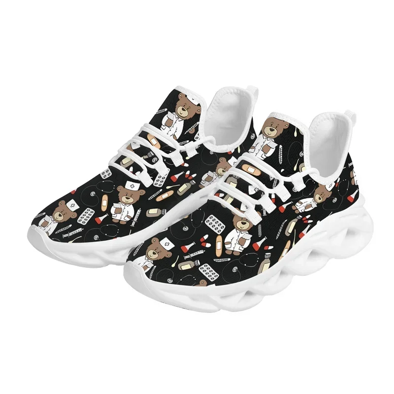 

CustomNursing Shoes Custom Thick EVA Sole Woman Ladies Tennis Shoes Their Flat Shoes Light Breathable Sneakers For Nurse