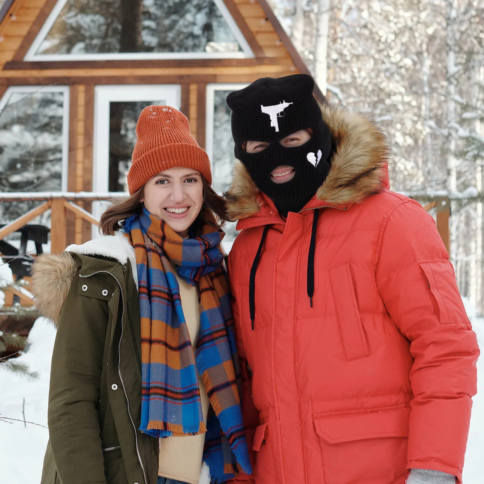 

Ski Full Face Mask Acrylic Fiber Warm Soft Skiing Mask Cold-Proof Face Cover Outdoor Winter Protection Ski Full Caps