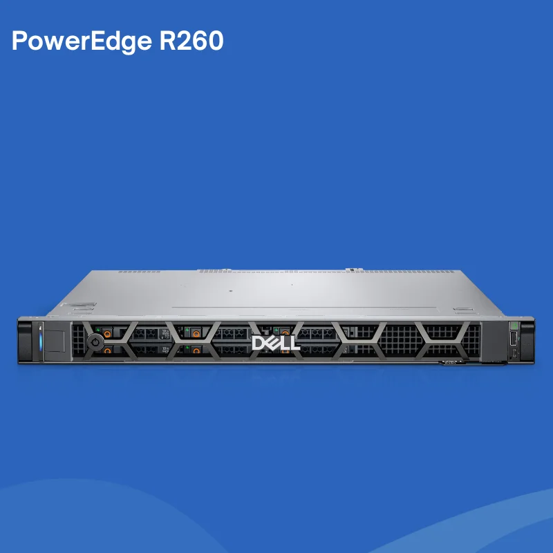 High Performance Dell PowerEdge R260 Server 4th Gen   Xeon Scalable 4TB DDR5 RAM 16TB NVMe Storage 100GbE 1U Rackmount R260