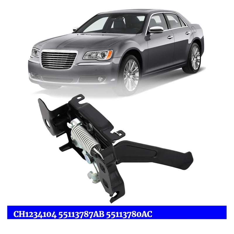 

F9-Car Hood Latch Lock CH1234104 55113787AB For Chrysler 300 Dodge Charger 2011 -2020 Spare Parts Hood Lock Actuator 55113780AC