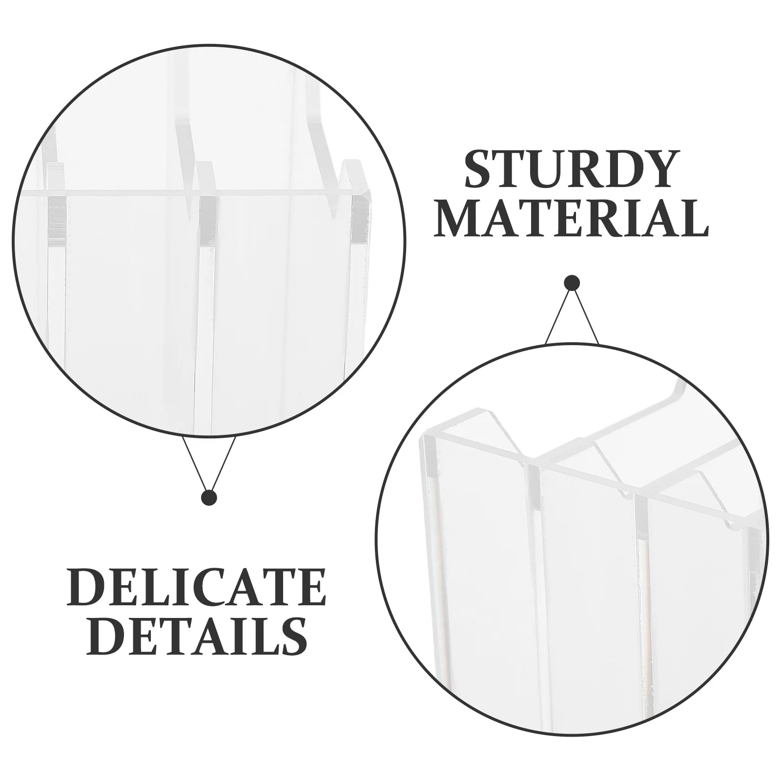 Acrylic Storage Box 5-Slot Desktop Organizer For Office Conference Room Mobile Phone Management Tray Temporary Holder Cell