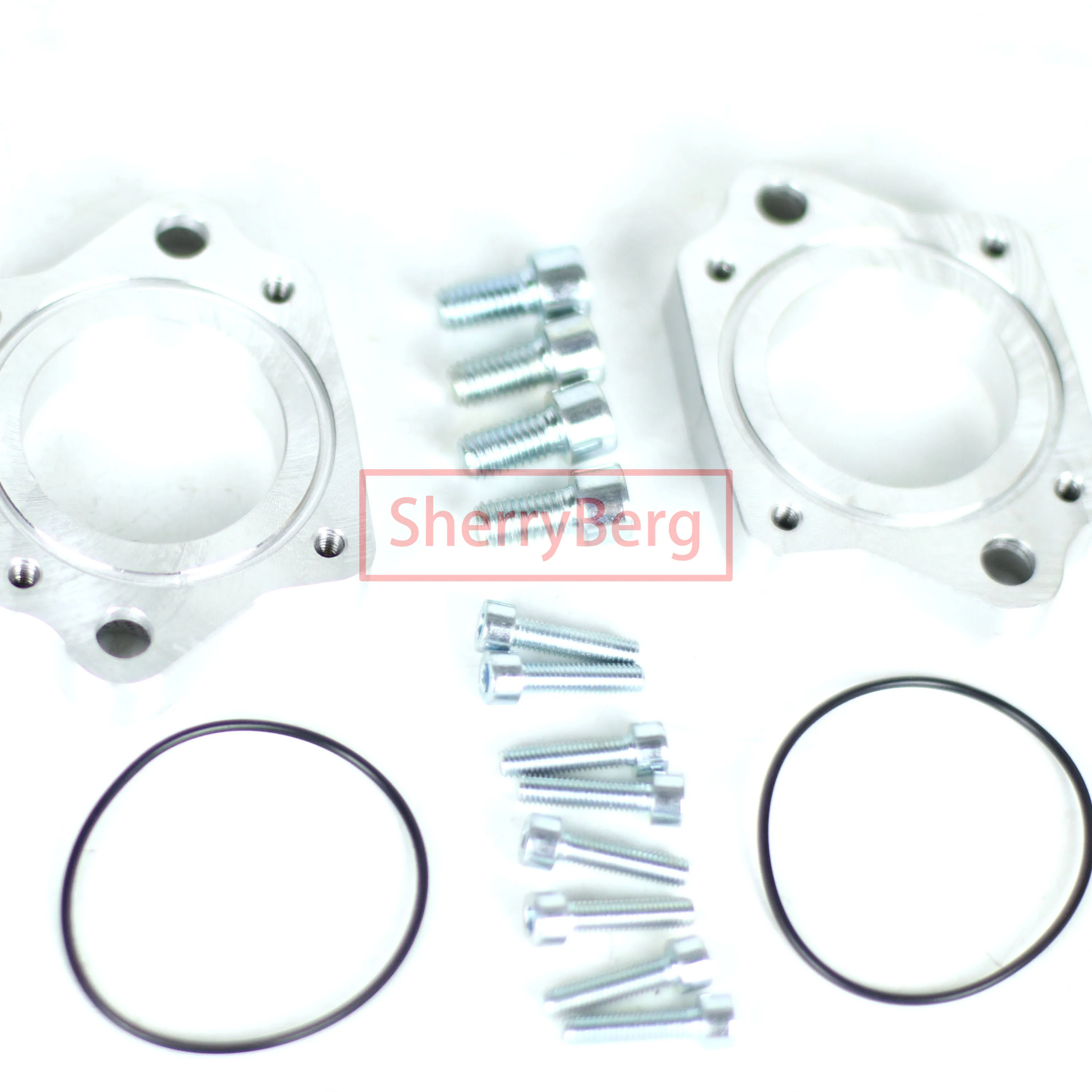 SherryBerg 40mm Aluminium Adapters to Fit Individual SF Throttle Bodies for Weber Jenvey EMPI DCOE Style Inlet Manifold TH TB