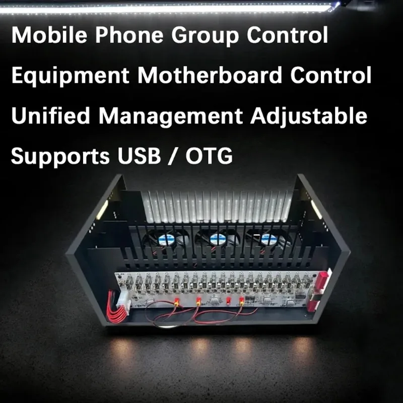 Mobile Phone Motherboard Box Farm Box with Usb Ethernet 20 Port Box Mobile Farm Unified Management