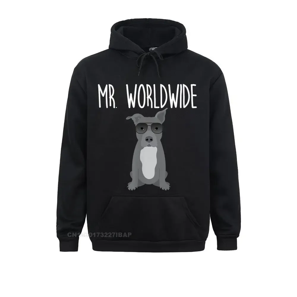 

Mr. Worldwide Funny Pitbull TShirt Tight Mens Sweatshirts New Arrival Long Sleeve Hoodies Simple Style Clothes Christmas