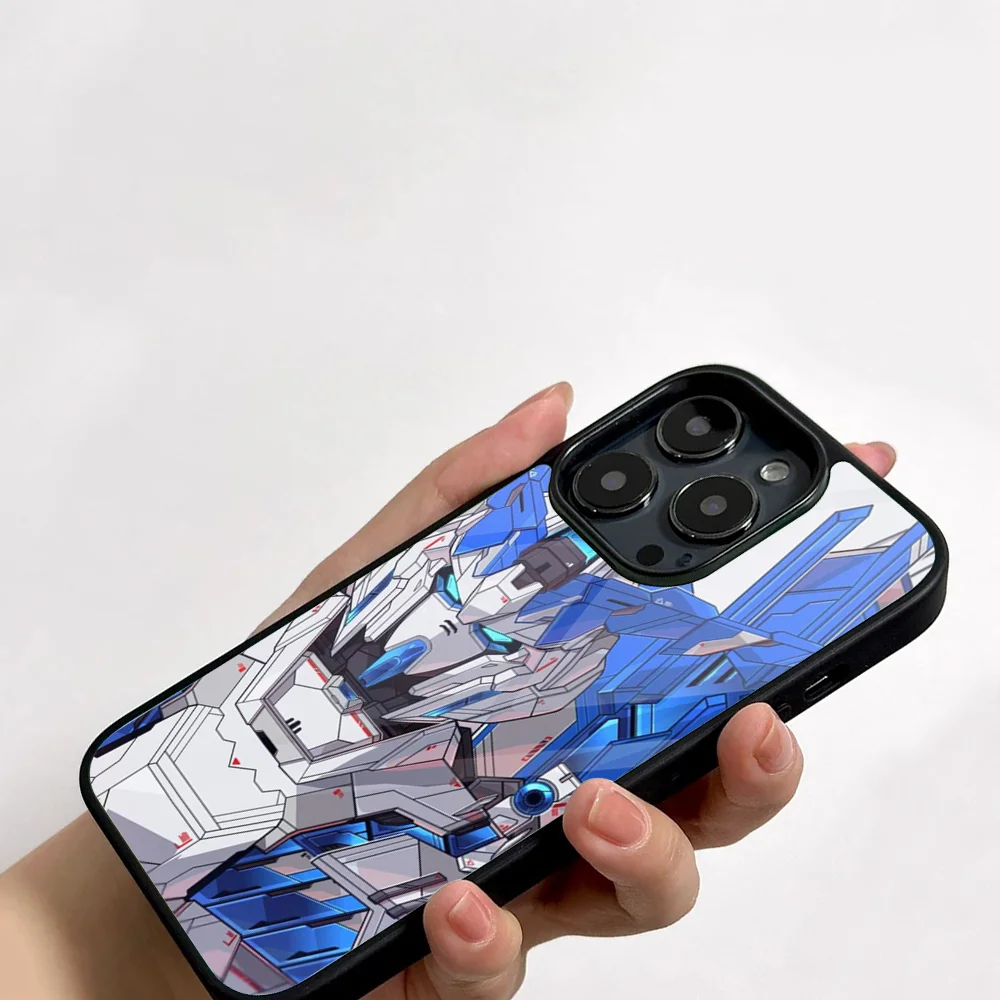 G-Gundam Phone Case For IPhone 11 12 13 14 15 16 Plus Pro Max Mirror Acrylic PC TPU Cover