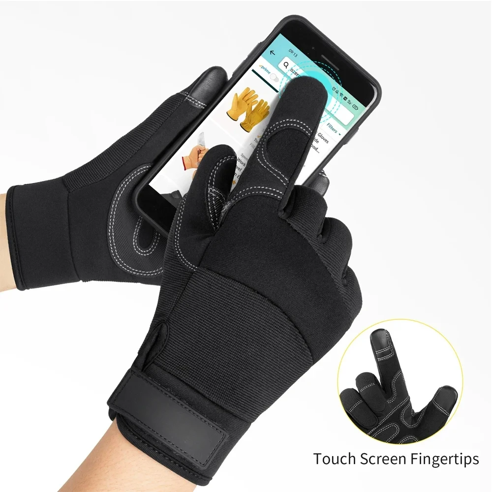 Men\'s Motorcycle Gloves Touch Screen Cycling Outdoor Sports Racing Driving Garden Work Gardening Household Gloves 9022