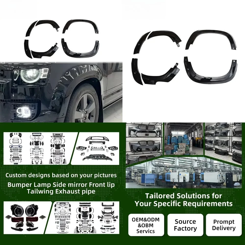 U-Style Wide Body Wheel Arches for 20-25 New Defender 110 Exterior Mod Parts