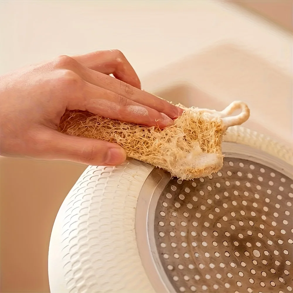 Natural Luffa Dish Scrubber 3