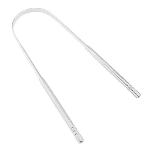 Stainless Steel U-Shaped Tongue Scraper Mouth Fresh Breath Tongue Coated Brush Cleaner Oral Hygiene Cleaning Supplies