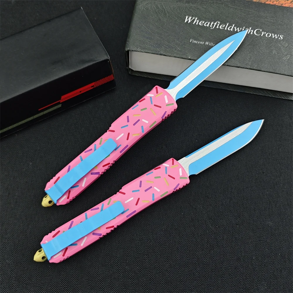 2025 MICR Ultra Pocket Folding Knife D2 Blade Donut T6 Aluminum Handle Outdoor Camping Hunting Defense Knives EDC Tactical Tools