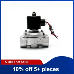 3/4'' Stainless Steel Solenoid Valve 220V 12V 24V Normally Closed Direct Acting Solenoid Valve