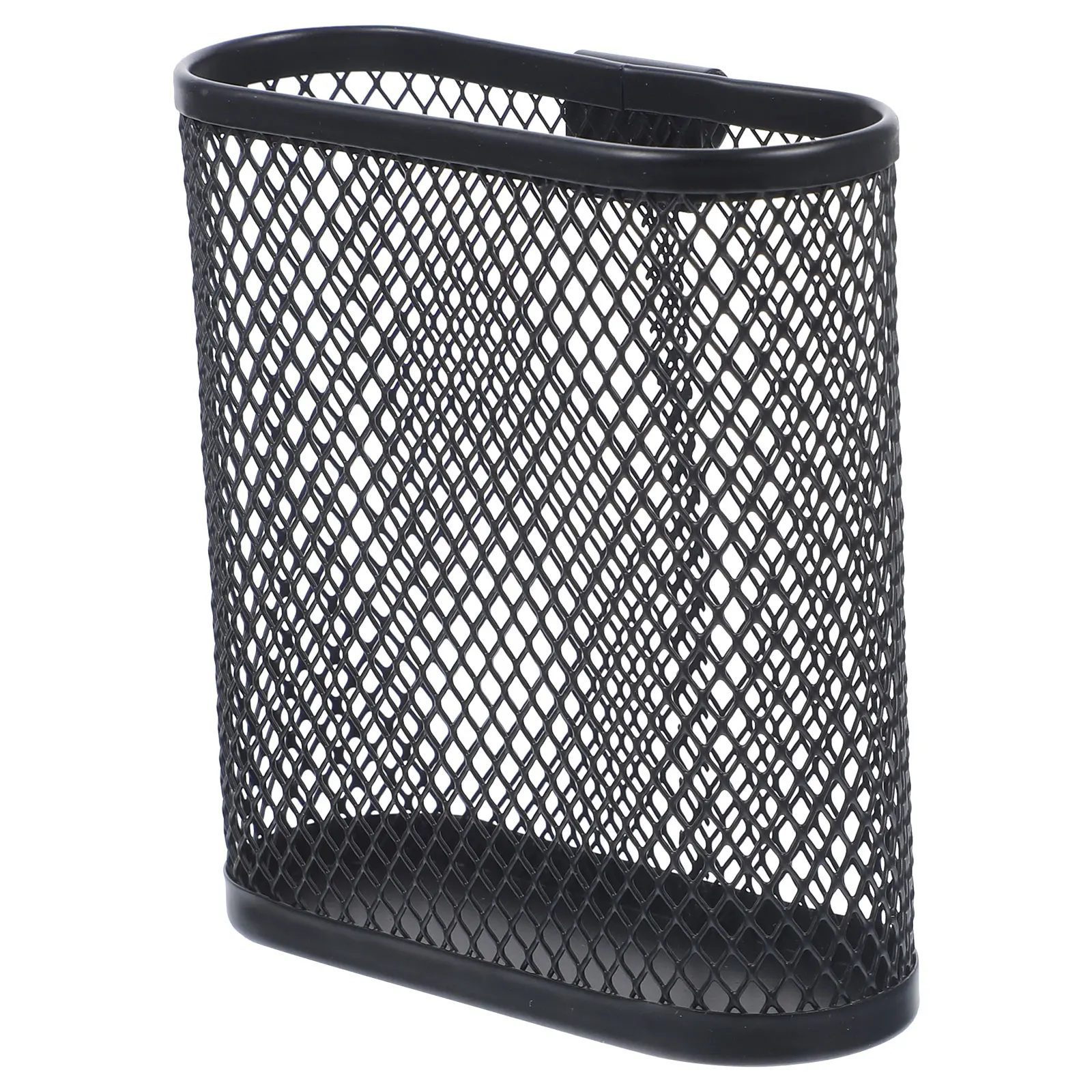 

Iron Mesh Pen Holder Desk Organizer Large Capacity Pencil Cup Square Base Rounded Edges Multi use Writing Bracket Stylish Fresh