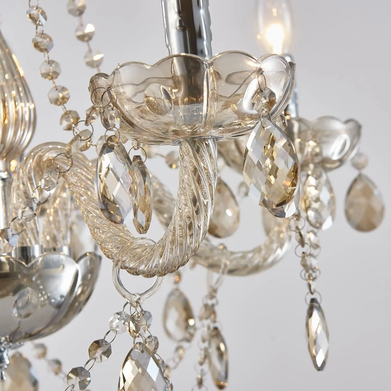 Imagem -05 - Europa Luxury Chandelier Lights Crystal Chandeliers Home Decor Loft Living Sala de Jantar Cozinha Pingente Luminária Interior