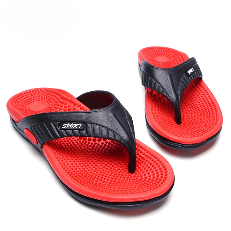 YRZL Summer Men Flip Flops Beach 2024 New Soft Bottom Slippers High Quality Men Outdoor Comfortable Non Slip Flat Slide Sandals image 3