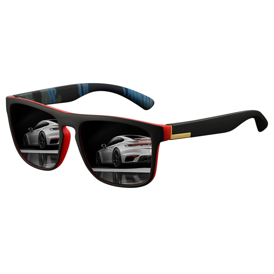 Lunettes de soleil carrées vintage tendance pour hommes et femmes, style rétro, pour la conduite et la pêche, de marque de luxe, lunettes de créateur
