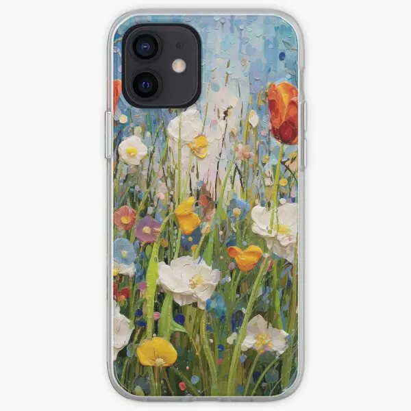 Beautiful Style Gustav Klimt Flower Gard  Phone Case Customizable for iPhone X XS XR Max 11 12 13 14 Pro Max Mini 6 6S 7 8 Plus