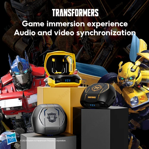 Imagen 2 del producto Transformers TF-T06 5,3 TWS auriculares Bluetooth auriculares inalámbricos ENC reducción de ruido estéreo HIFI para juegos música auriculares de modo Dual