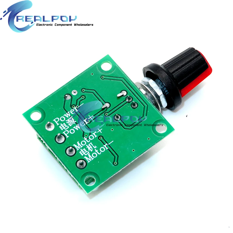 DC 1.8V 3V 5V 6V 12V 2A PWM Motor Speed Controller Low Voltage Motor Speed Controller PWM 0~100% Adjustable Drive Module