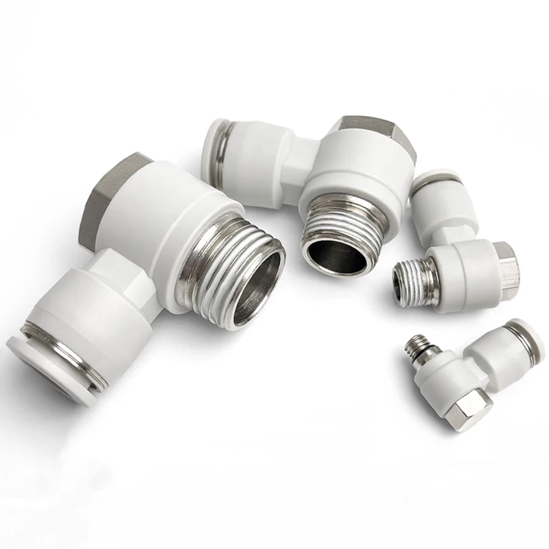 

Pipe OD 4 6 8 10 12mm Pneumatic Quick Connector PH Outer Hex Elbow Joint Male Thread 1/8 1/4 3/8 1/2 BSP Tube Hose Fittings