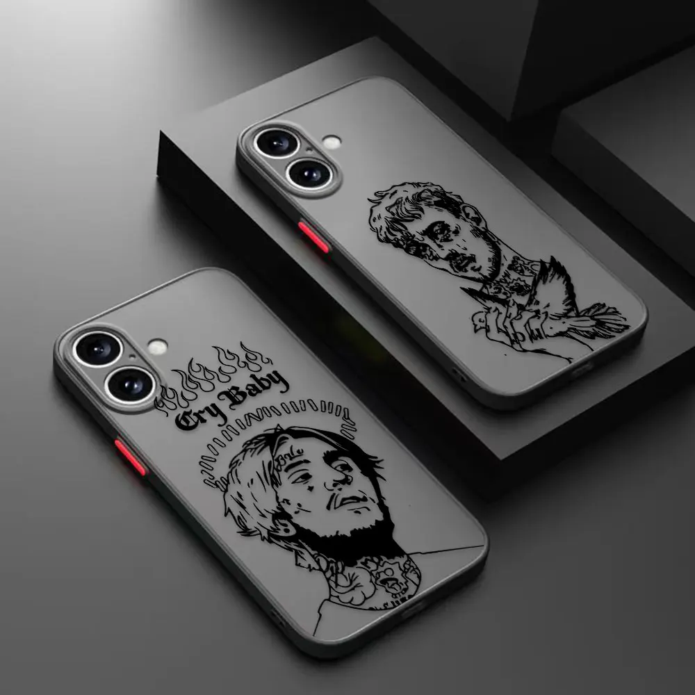 

Hip Hop L-Lil P-Peep H-HellBoy Matte Phone Case For Iphone Apple 17 AIR 17E 16E 16 15 14 PLUS 13 12 11 PRO MAX XR Frosted Case