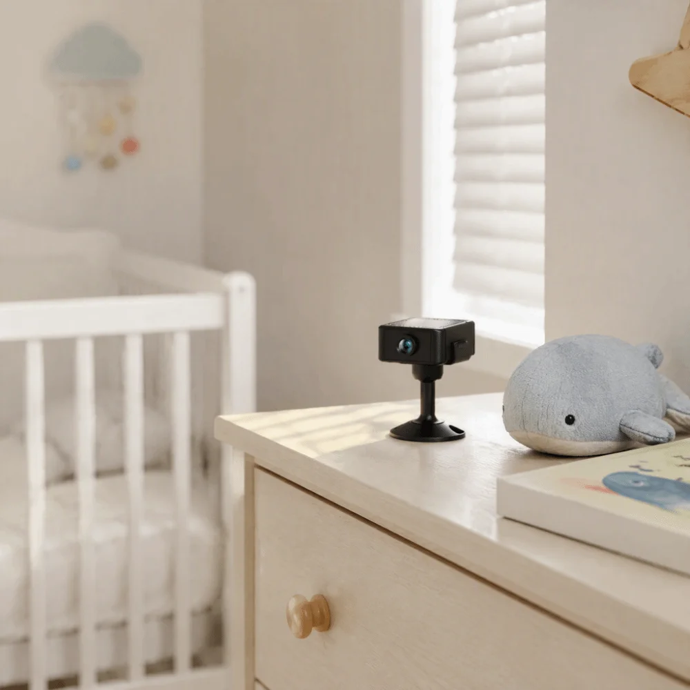4K Resolution Security Camera Night Vision Motion Detection Smart Camera Cloud Storage SD Storage Baby Monitor Baby Monitoring