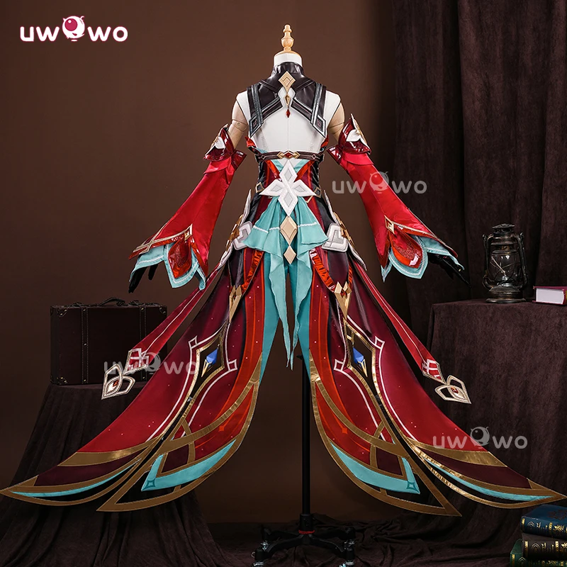 UWOWO Alice Cosplay Collab Series: Costume da Cosplay Premium di Alice Hexenzirkel (Madre di Klee) dal Gioco Genshin Impact per Halloween