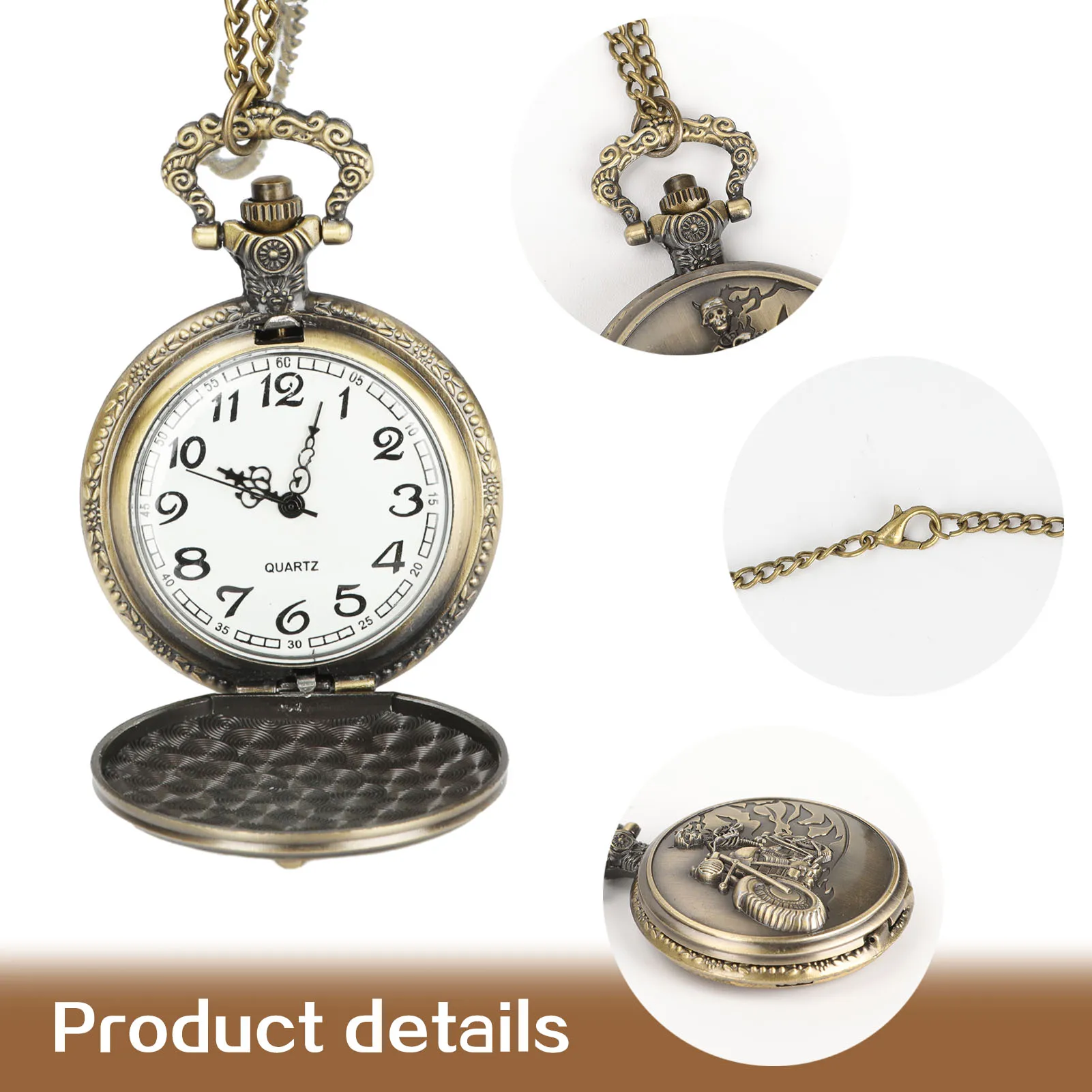 Vintage Pocket Watch n Women Dial Watch with Arabic Numerals Gift for Friends Family Members