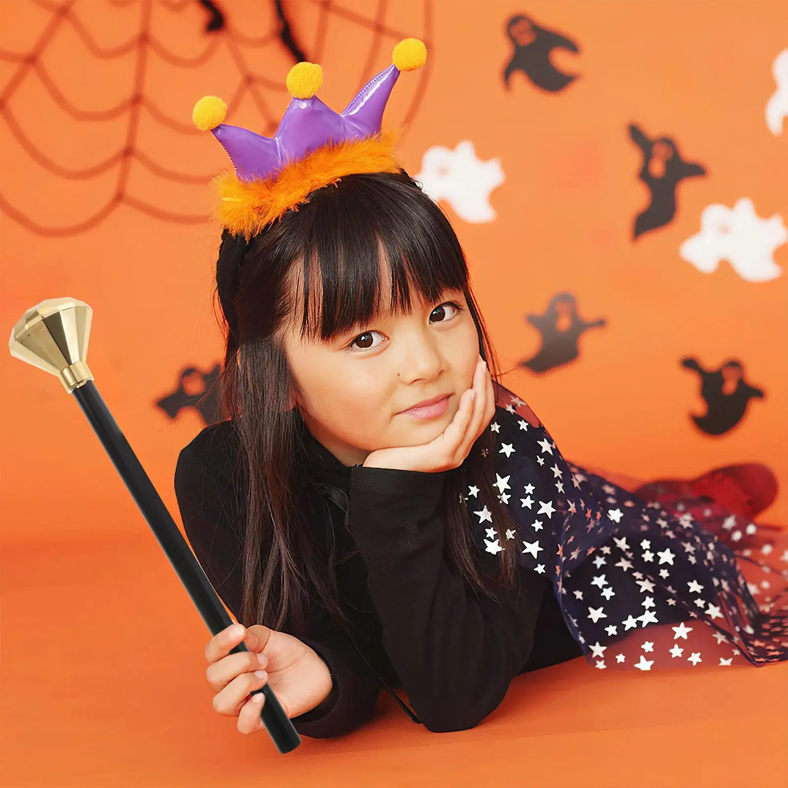 Plastic Toy Toy Halloween Costume Prop Halloween Costume Prop Kids Scepter Diamond Scepter Pillar