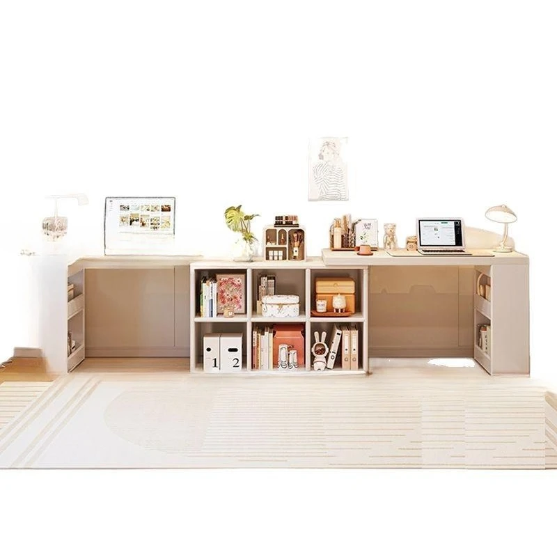 

Double desk, home student computer desk