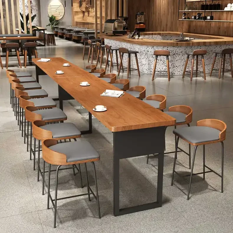 

l Factory Direct Wholesale Restaurant Furniture Retro Cafe Table and Chairs High Quality Wooden Chairs and Tables Sets