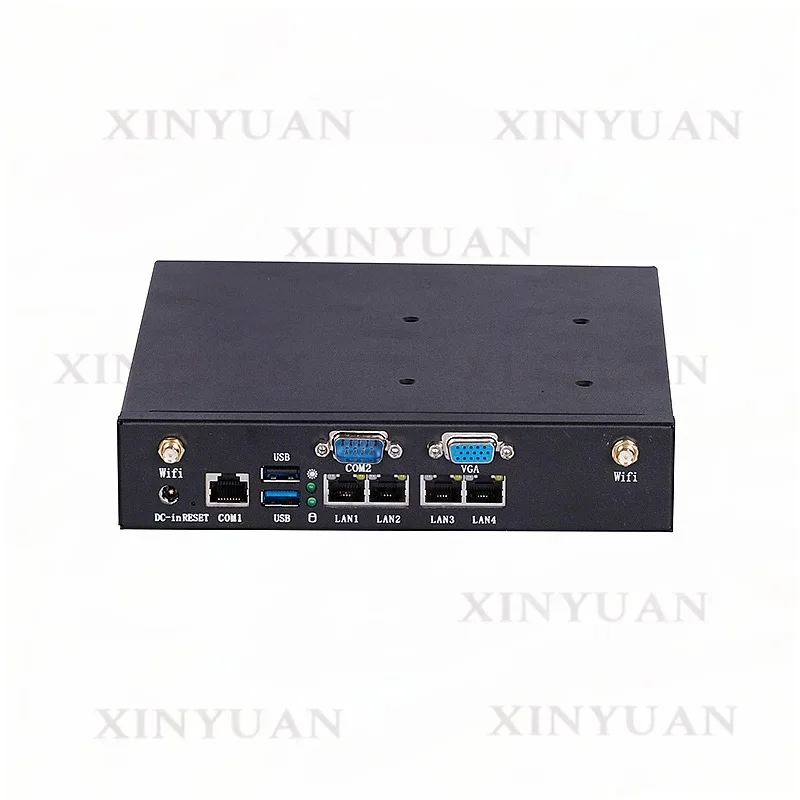 Mini PC J1900 4*RJ45 LAN DDR3L VGA SATA2.0 2*RS232 Fanless Embedded Computer