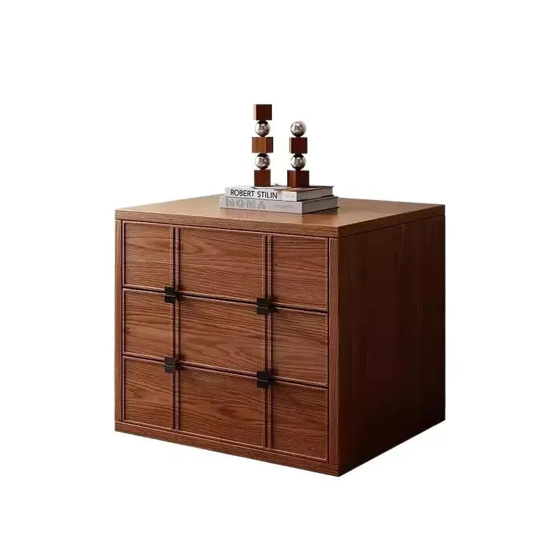 Chinese retro solid wood card door cabinet combination module sofa side cabinet