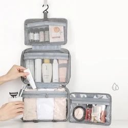 Grande gancio da appendere borsa da toilette borsa pieghevole impermeabile trucco da viaggio custodia per rasoio cosmetico custodia per bagno