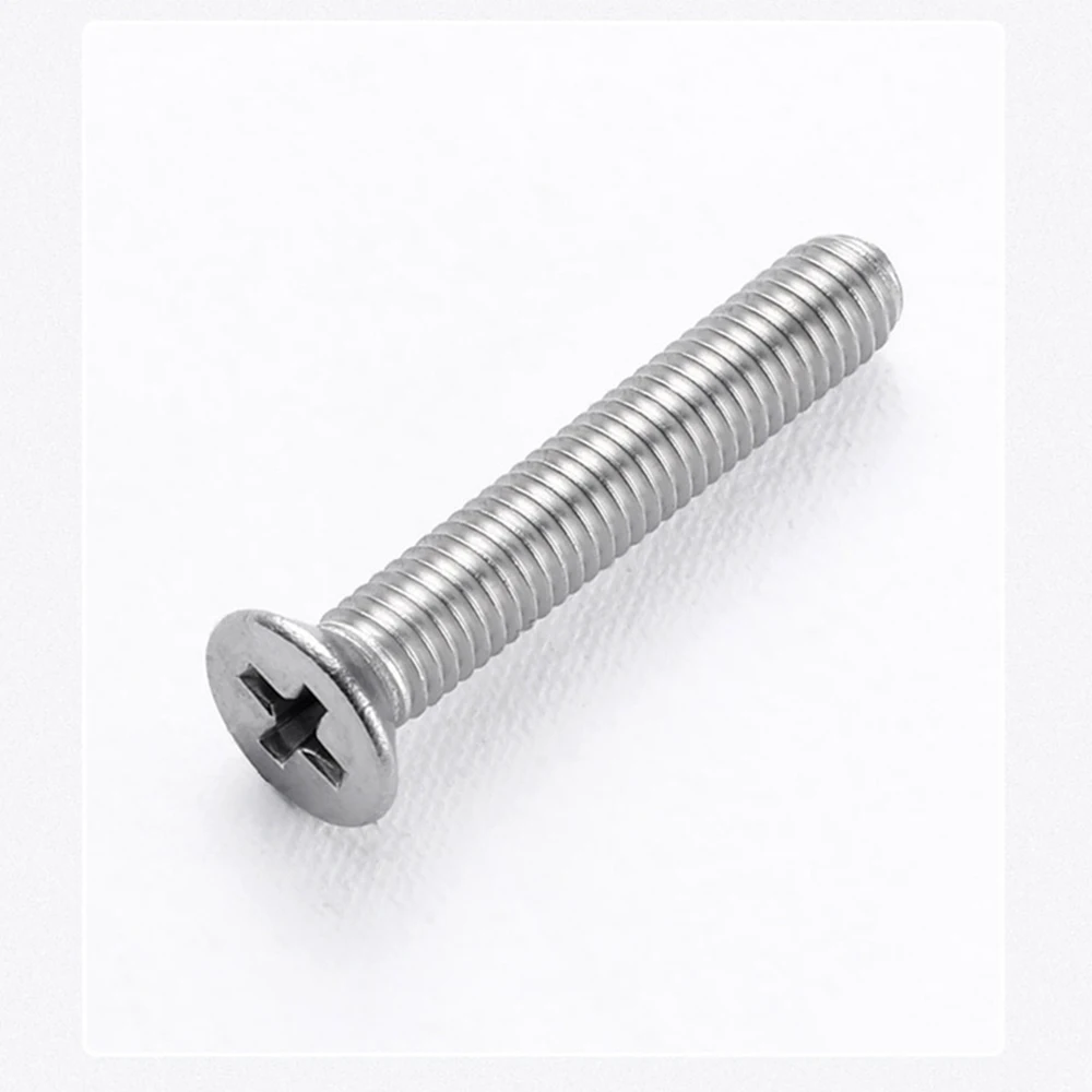 5-200 шт., нержавеющая сталь 304, удлиненные крестообразные винты с плоской потайной головкой и крестообразным шлицем, болт M3 M3,5 M4, длина 3/4/5/6-180 мм