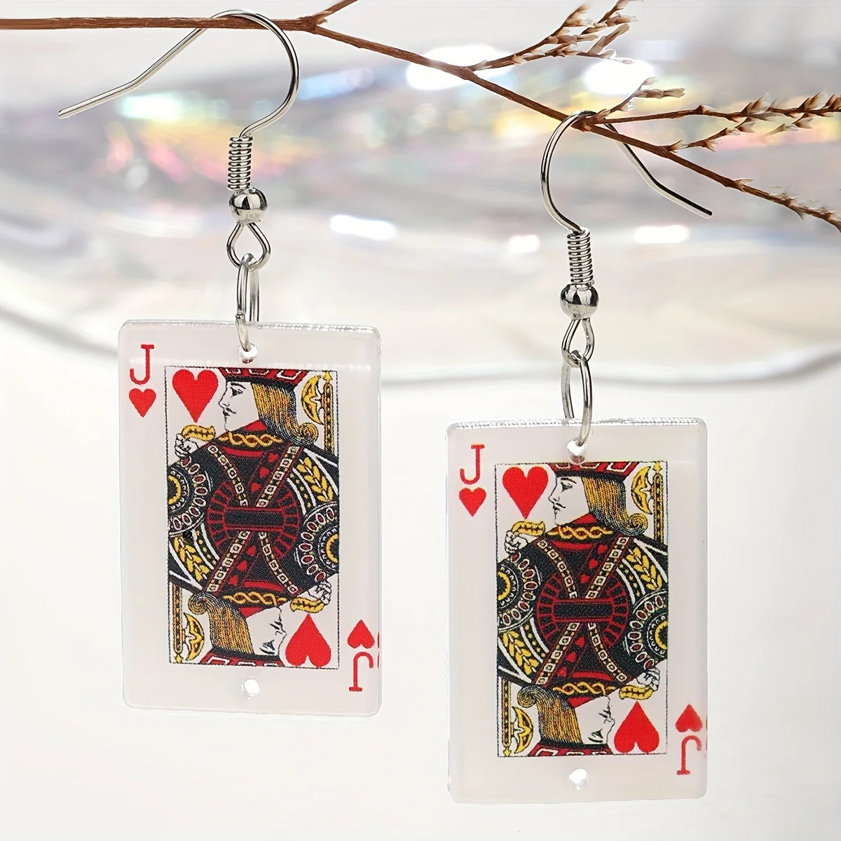 Poker JQK Hook Earrings Fashion Necessary