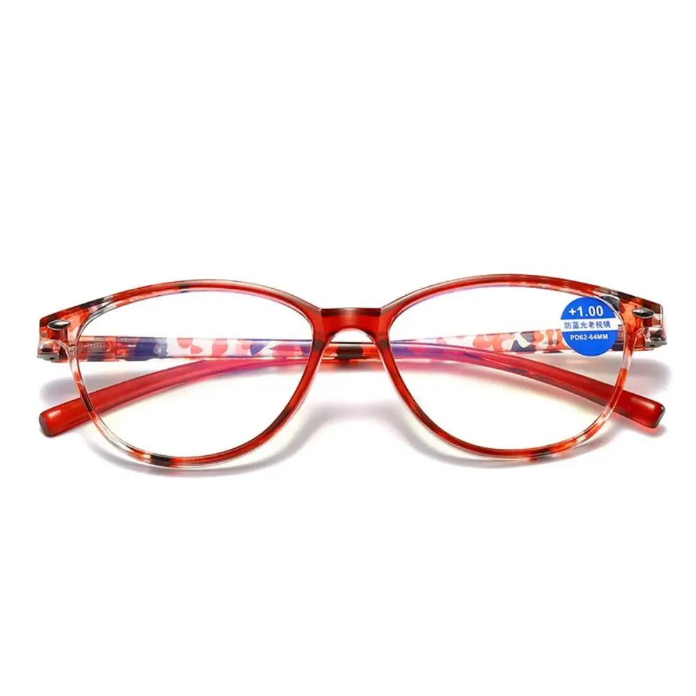 

New Plastic Reading Glasses Colored Oval Frame Glasses Strength: 1.0~3.0x Anti Eyestrain Reading Glasses Men and Women