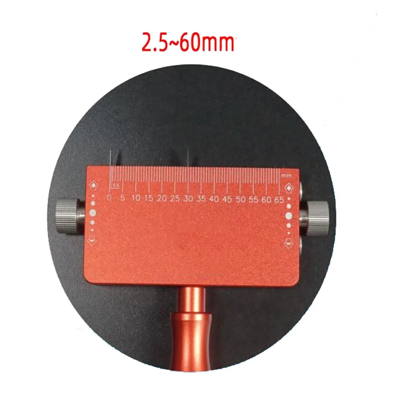Adjustable Film Sample Cutter 2.5-60mm Lab Slitting Knife for Paper Plastic Tape Foil Peel & Tensile Test Strips