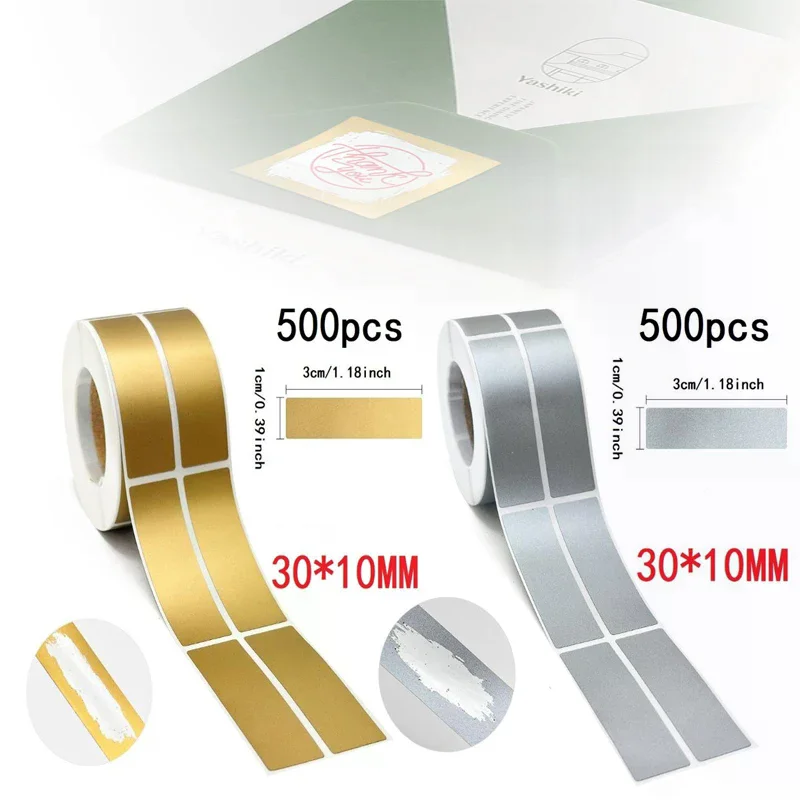 Reward Scratch Card Film Coated Stickers Gray Silver Gold Scratch Off Labels Diy Redemption Vouchers Scratched Stripe Card Film