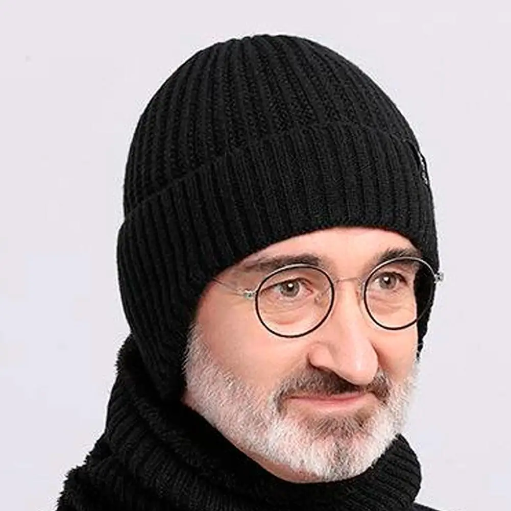 Ear Protection Winter Hats Stylish Soft Beanie Hat For Men Women Classic Knit Earflap Hat Warm Cap With Ears ﻿
