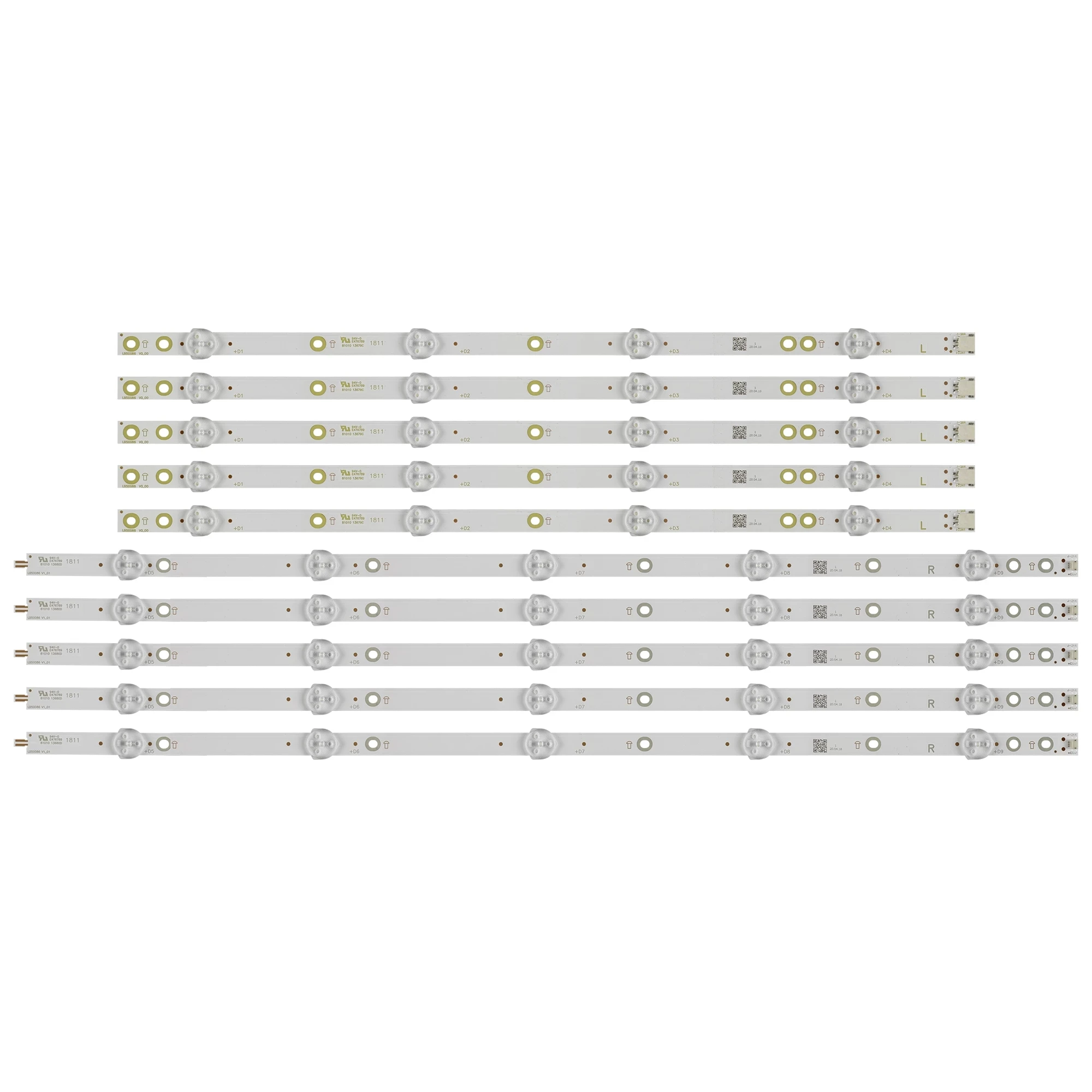 New LED Strip For Phi1ips 50 LB50086 V1_00 LB50086 V0_00 LB50089 V1_01 LB50089 V0_00 50PUS6162/12 50PUS7383/12 TPT500U1-QVN03.U