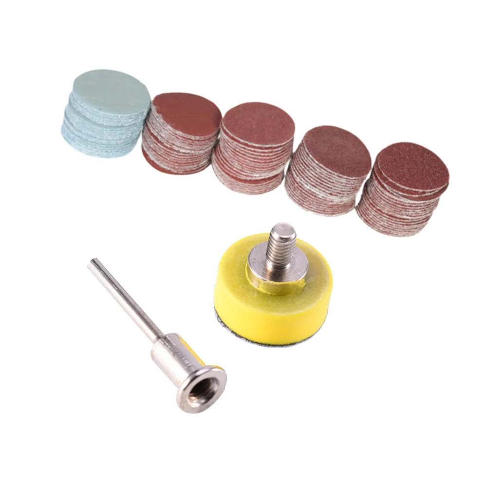 100 Uds S ingDiscsPadKit 100Grit180Grit240Grit1500Grit3000Grit taladro amoladora herramienta rotativa accesorio duradero pulido limpieza