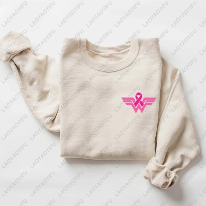 

Support The Fighters Printing Woman Pullovers Honor The Taken Pink Ribbon Sweatshirt Breast Cancer Awareness Pink Day Hoodies