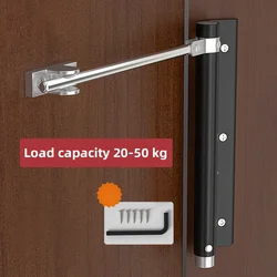 Home door closers with a load capacity of 30-50 kg Aluminium automatic door closers Simple automatic rebound door closers