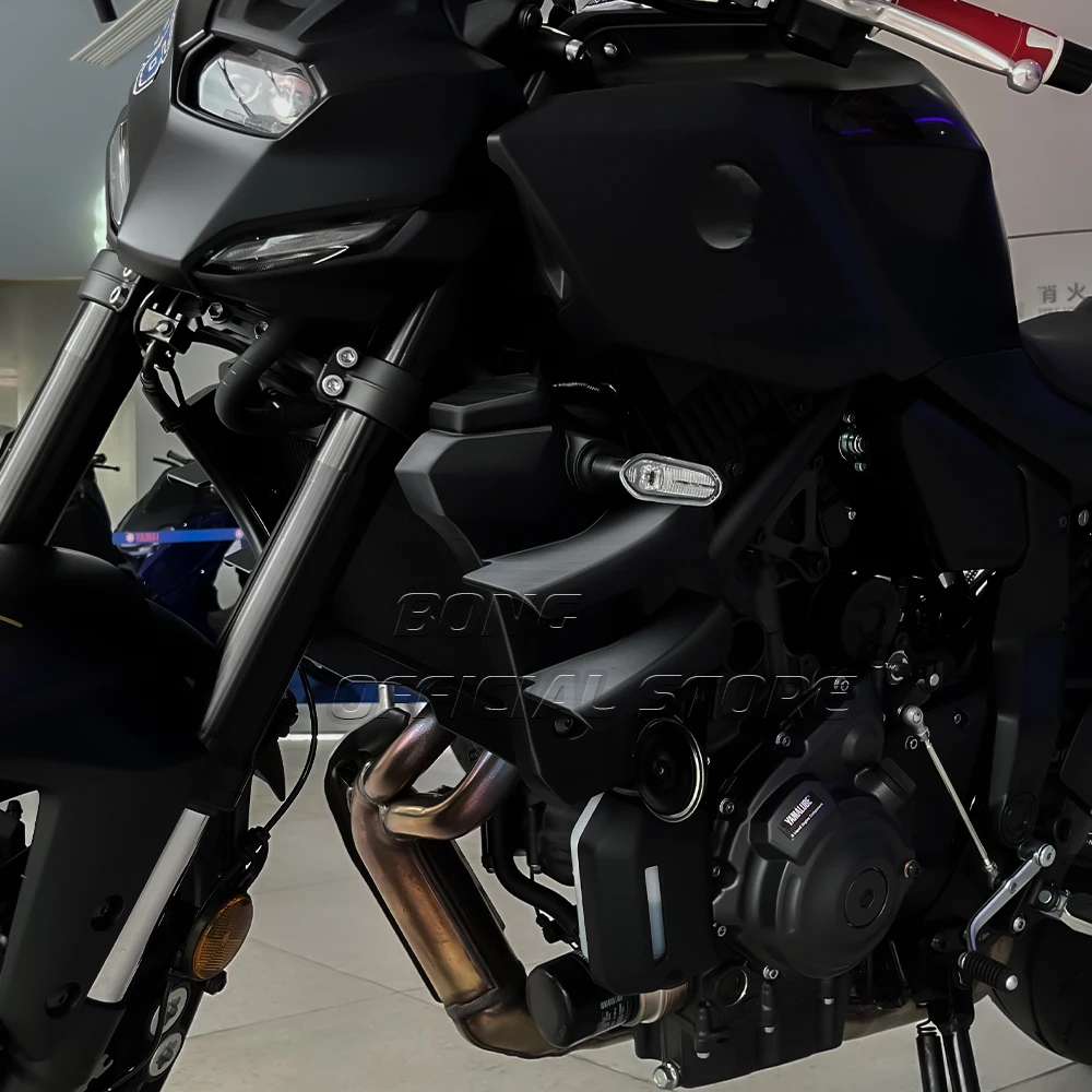 Für YAMAHA MT-07 2025 2026 Seitenflügel Seitenspoiler FRONTSPOILER MT07 2025 2026 Frontspoiler Unterer Spoiler Flanke – Detail 2