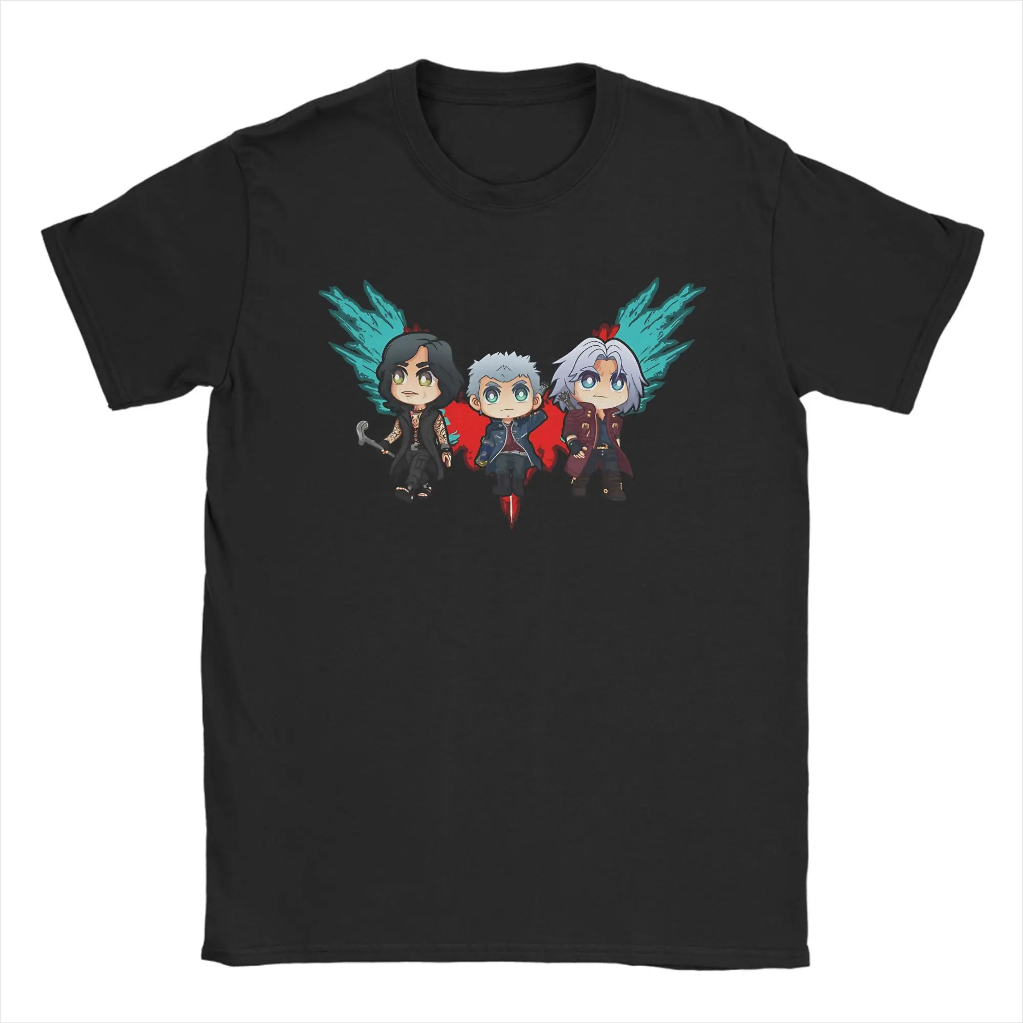 Men's Devil May Cry 3 Dante's Awakening Game  T-Shirts Pure Cotton Clothes Summer Y2K Short Sleeve T Shirt O-Neck Tee Shirt